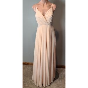 Lulu's Peach Spaghetti-Strap Dress